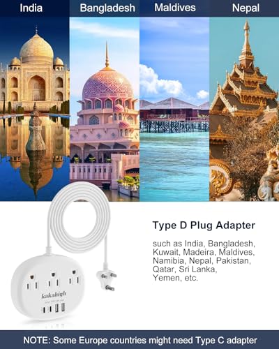 India to US Plug Adapter