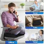 Seat Cushion for Office Chair (Black / XX-Large)