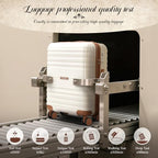 Luggage Sets with Spinner Wheels (Light green / 5 piece sets(20/24/28/DB/TB))