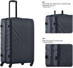 Campfun 3 Piece Luggage Sets, Hardshell ABS Luggage - Image 3