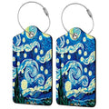 The Starry Night 2 Pack Luggage Tag for Suitcase (The Starry Night)
