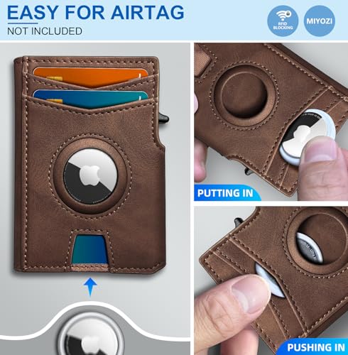 Airtag Wallet for Men (Coffee035)
