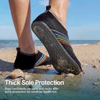 Water Shoes for Women Men Quick (5-6 Women/4-5 Men / Rainbow Colorful)