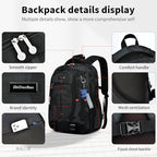 Backpack for School Boys Backpacks for Kids Camo Bookbag for Middle School Bags high school Waterproof Travel Back Pack (Medium (18.5*12.9*9 inches) / Black + (Pendant))