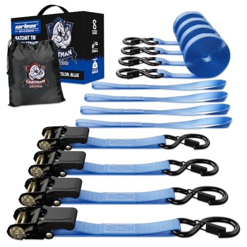 Ratchet Straps (Blue / 4PK)