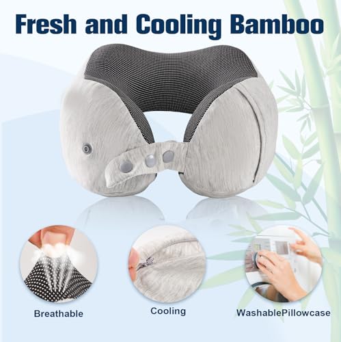 Neck Pillow for Traveling (Light Grey)