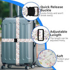 Luggage Straps for Suitcases (Light Purple)