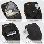 Sling Bag for Men (Black / Large)