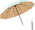 Folding Umbrella Anti-UV Compact Durable Folding Umbrella Auto Open Close by Leznazik