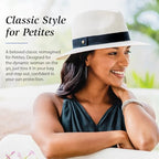 Wallaroo Women’s Petite Palm Beach Fedora (X-Small-Small / White)