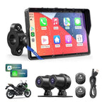 Upgraded 5" Motor CarPlay GPS Navigation with TPMS (5 Inch+TPMS+Dual Cam)
