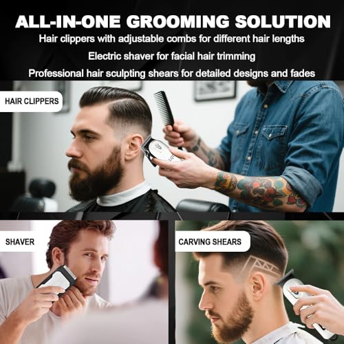 Hair Clippers for Men (White)
