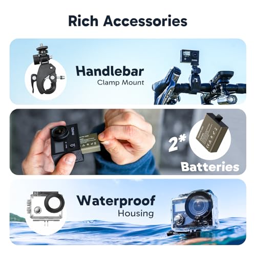 Brave 4 Action Camera 4K30fps with 128GB MicroSD Card Bundle