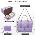 Travel Duffle Bag (Purple-a / Large-2 Pcs)