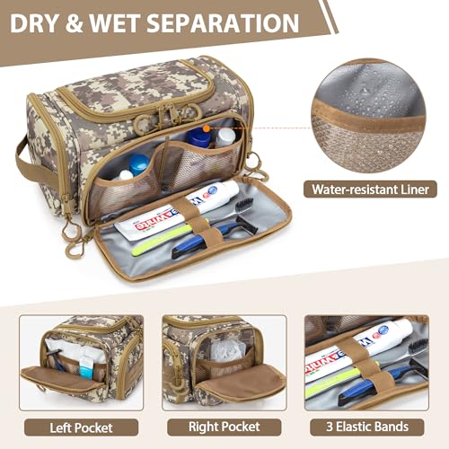 Tactical Toiletry Bag for Men (Desert Yellow)