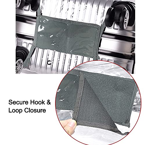 Full Clear Luggage Cover for Suitcase (Full Clear / M (24-25 Inch Suitcase))