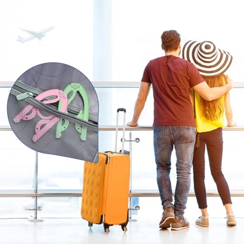 36 Pcs Travel Hangers Portable Foldable Travel Hanger Organizer (Brilliant Multi)