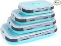 Set of 4 Collapsible Foldable Silicone Food Storage Containers, Ktichen by VIGIND