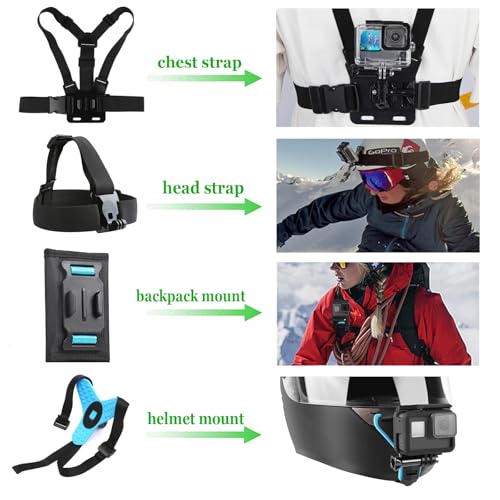 Accessories Kit for GoPro Hero 13 12 11 10 9 Black