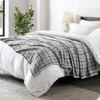 Fleece Blanket Luxury Microplush (Full/Queen / 38 - Tartan Plaid)