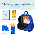 12 Inch Toddler Backpack for Kids (12 x 10 x 4.5 inches / Robots)