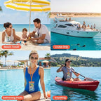 IPX8 Waterproof Phone Pouch ([Orange + Navy])