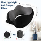Neck Pillow for Traveling (Pure Black)