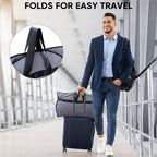 5PK Garment Bags for Hanging Clothes (Grey / 60" 5PK)