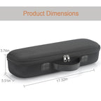 RAIACE Hard Storage Case Compatible with dyson Airstrait Straightener, Travel Carrying Bag. (case only). - Black(Black Lining)