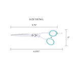 Cricket Shear Xpressions 5.75" Professional Hair Cutting Scissors - Barber Scissors, Japanese Stainless Steel, Comfort Silencer, Ideal for Stylists and Home Use, Minty Fresh