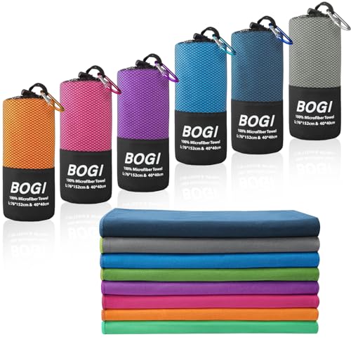 Microfiber Travel Sports Towel (Grey / S:16''x32''(2 Pcs))