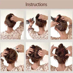 2Pcs Stretchy Comfy Hair Comb Clips
