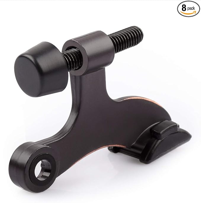 HOMOTEK 8 Pack Hinge Pin Oil Rubbed Bronze Door Stopper, Adjustable Deluxe by HOMOTEK