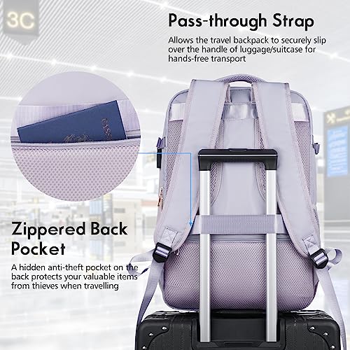 Large Travel Backpack Women (17.3 inch / Purple)