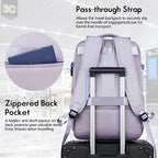 Large Travel Backpack Women (17.3 inch / Purple)