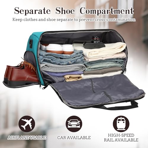 Garment Duffle Bags for Travel (Green)