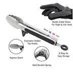 13 PC Grilling and Camping Cooking Utensils Set for The Outdoors BBQ (Brown Lite)