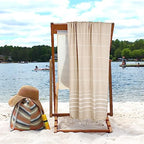 Cotton Turkish Beach Towels (39 x 72 inch ( Beach towel - 4 PACK ) / Beige)
