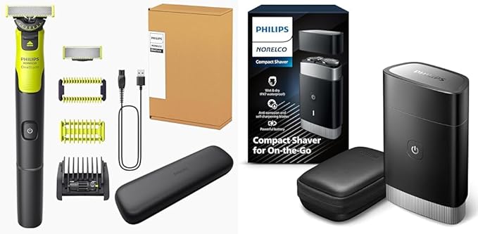 Philips Norelco Travel Groom Duo includes Compact Shaver + OneBlade 360 by PhilipsNorelco