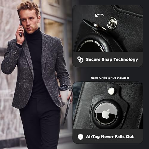 AirTag Wallet (Charcoal Black 2.0 Air)
