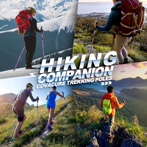 Hiking Poles 7075 Aluminum Tri (Purple (39.37''-47.24''))
