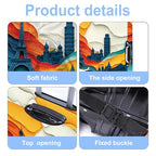 Luggage Cover Washable Suitcase Protector Anti (Travel-3 / S(fits 20-22inch suitcase))