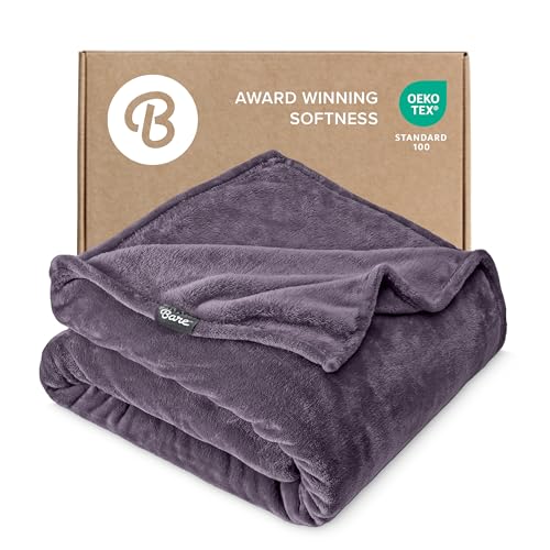 Fleece Blanket Luxury Microplush (King / 15 - Eggplant)