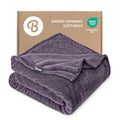Fleece Blanket Luxury Microplush (Twin/Twin XL / 15 - Eggplant)