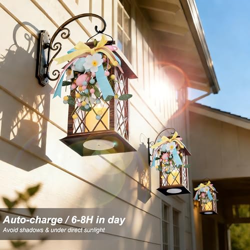 Easter Solar Lanterns Outdoor Waterproof (Easter 1 Pack)