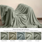 Fleece Blanket Queen 90"x90" (Seagrass / Queen(90" X 90"))