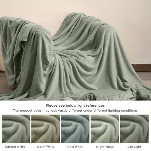 Fleece Blanket Twin 66"x90" (Seagrass / Twin(66" X 90"))