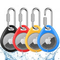 for AirTag Holder Case with Professional Carabiner (Black+Red+Yellow+Blue)