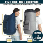 Laundry Backpack Bag (light Gray)