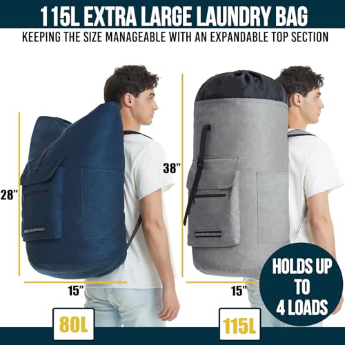 Laundry Backpack Bag (light Gray)
